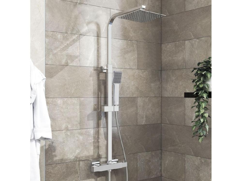 Vente Unique AICA Colonne De Douche Thermostatique Avec Mitigeur Thermostatique