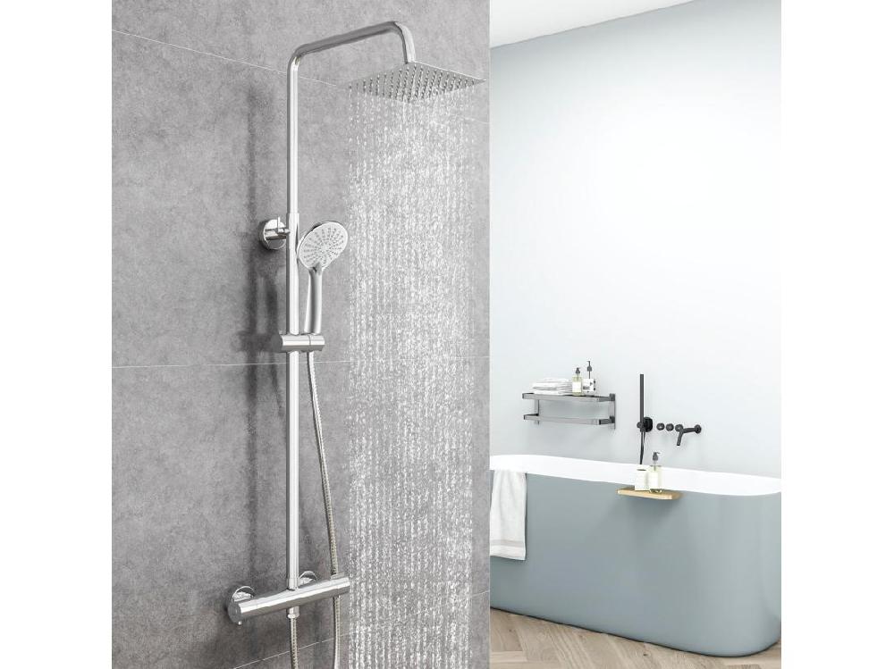 vente unique AICA Colonne de douche thermostatique avec mitigeur thermostatique