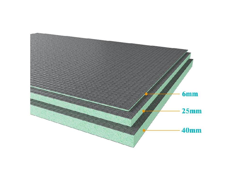Vente Unique AICA Panneau De Construction à Carreler 2500x600x25 Pack De 5 Panneau à Carreler