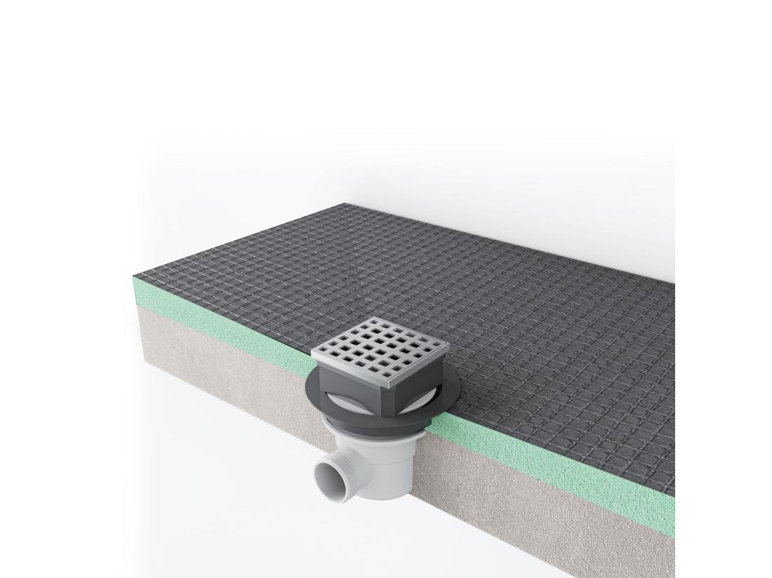 Vente Unique AICA Receveur De Douche à Carreler 1600x800mmavec La Bonde De Receveur