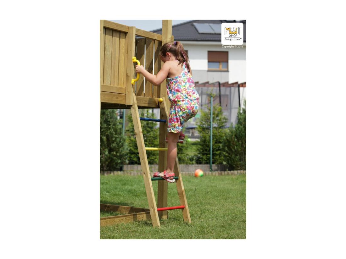 Vente Unique Aire De Jeux Carol 2 - Toboggan Bleu - Fungoo