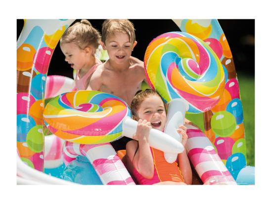 Vente Unique Aire De Jeux Gonflable "Bonbon" 300cm Multicolore