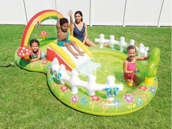 Vente Unique Aire De Jeux Gonflable Mon Jardin - Intex
