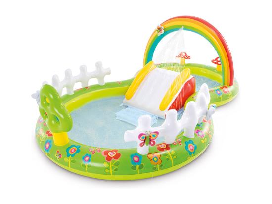 Vente Unique Aire De Jeux Gonflable Mon Jardin - Intex