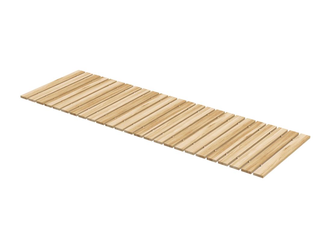 vente unique Allée chemin de jardin enroulable en lattes de bois dim. 120L x 38l cm sapin pré-huilé
