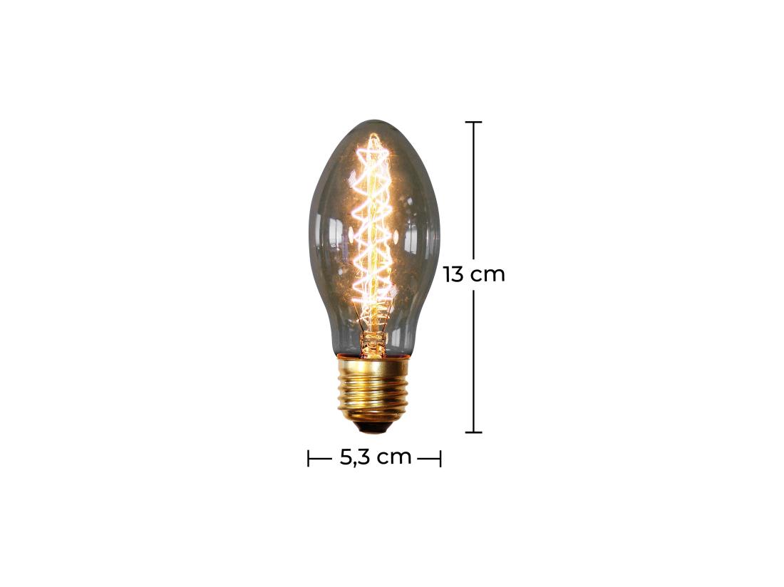 Vente Unique Ampoule Edison Vintage - Candle Transparent