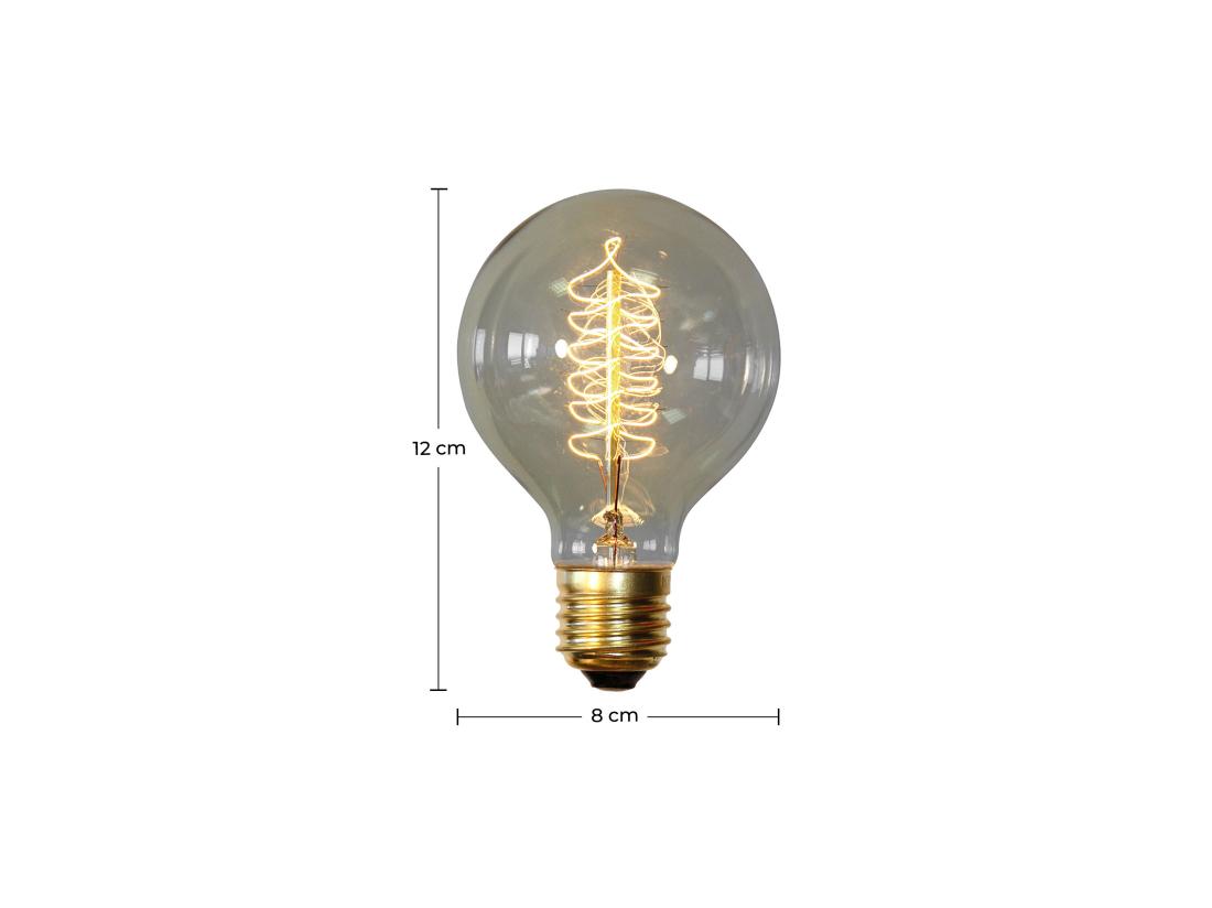 Vente Unique Ampoule Edison Vintage - Spiral Transparent