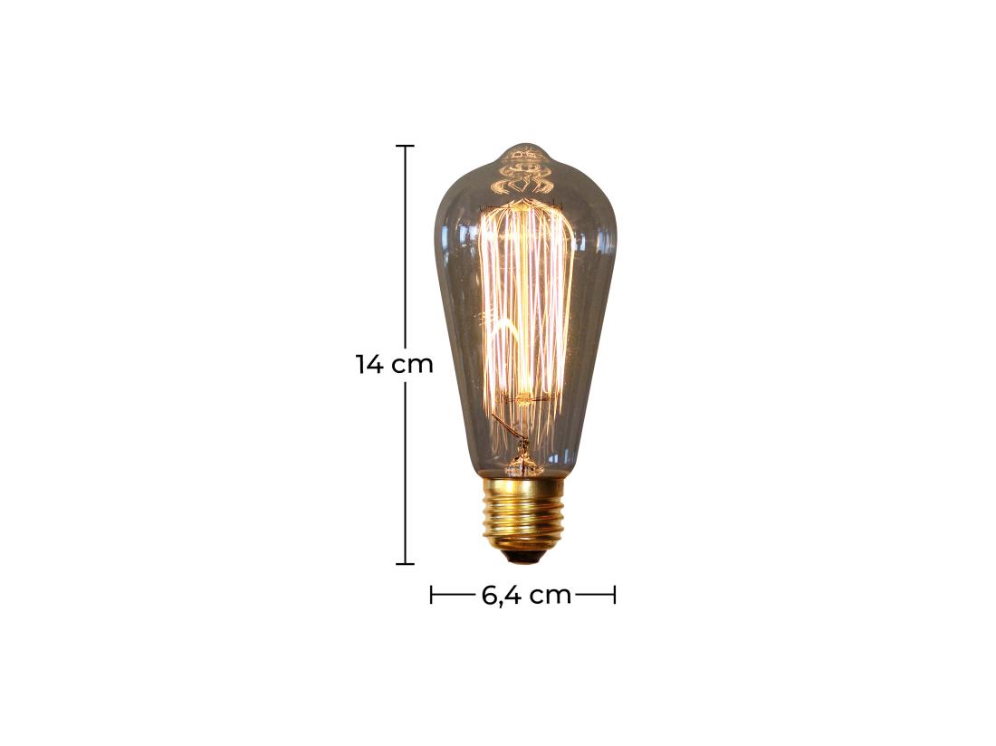 Vente Unique Ampoule Edison Vintage - Squirrel Transparent