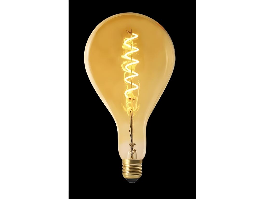 vente unique Ampoule goutte d'eau à led spirale ambrée 16 cm Unitaire