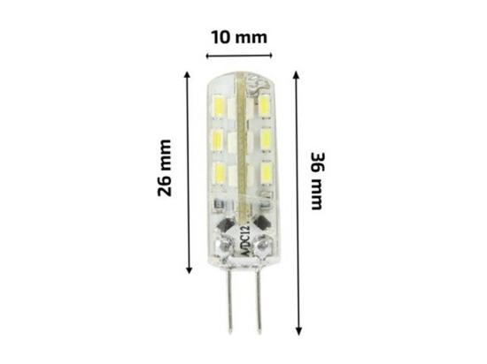 Vente Unique Ampoule LED 12V G4 1.5W 120 Lm No Flicker 6000K - 6500K Blanc Froid