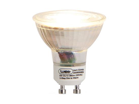 Vente Unique Ampoule LED Dimmable 3 Niveaux GU10 5W 380lm 2000-2700K