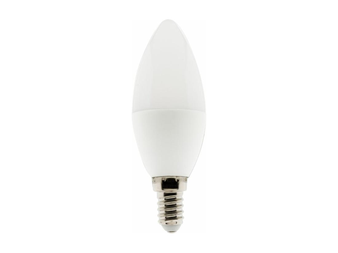 Vente Unique Ampoule LED E14 Flamme 5 2W - Blanc Chaud - 470lm 2700K - Zenitech