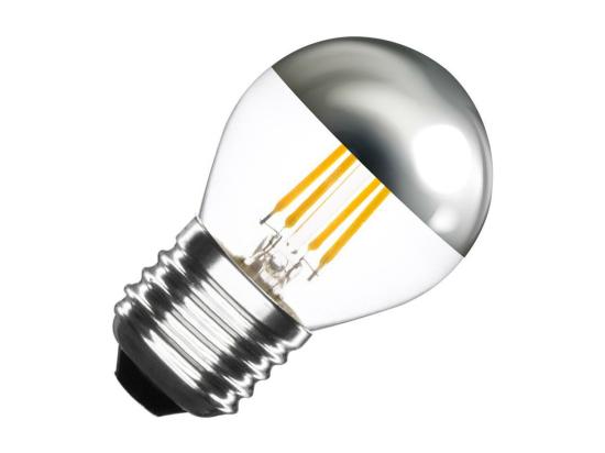 vente unique Ampoule LED Filament E27 3 5W 300 lm G45 Dimmable Chrome Reflect No Flicker 2500K Super chaud
