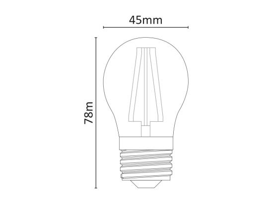 Vente Unique Ampoule LED Mini Sphère Dimmable 5W 4000K E27
