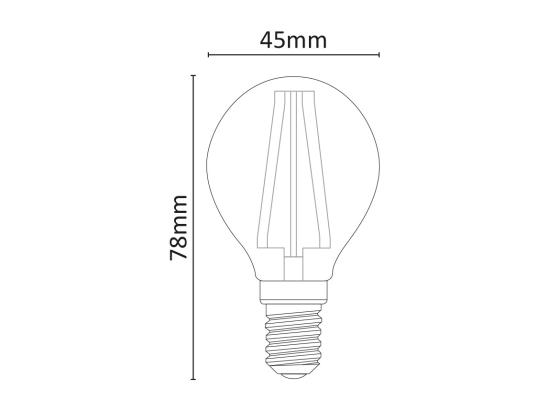 Vente Unique Ampoule LED Mini Sphère Dimmable 6W 4000K E14