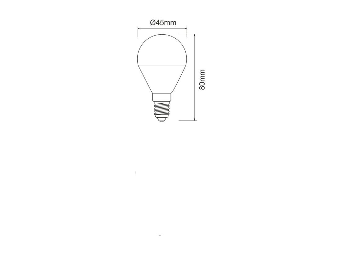 Vente Unique Ampoule LED Petite Ampoule 5W E14 3000K