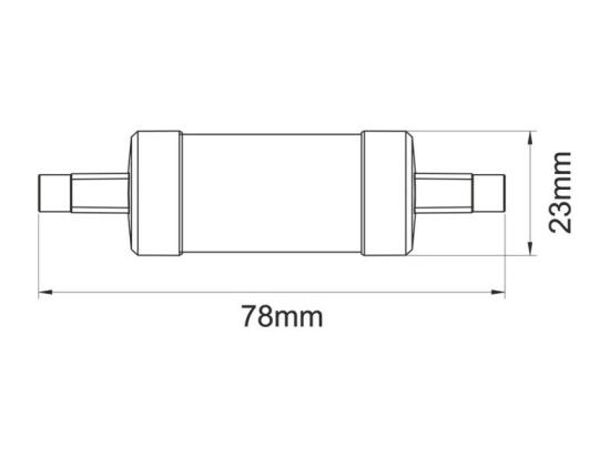vente unique Ampoule LED R7s 78mm 5W d.23mm 574lumen 4000k