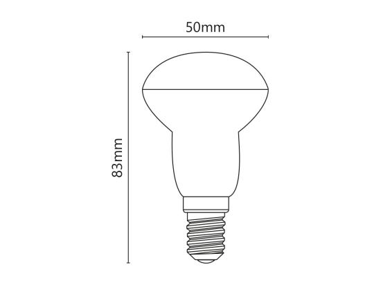 Vente Unique Ampoule LED Semi-ampoule Blanche 6W E14 4000K