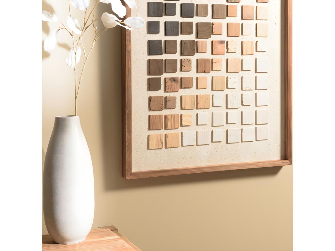 Vente Unique ANDRIAN - Décoration Murale 62x82cm Dégradé De Mosaïque En Pin Recyclé