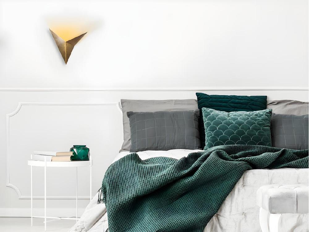 vente unique Applique en métal - L. 34 x P. 5 x H. 34 cm - Doré - BIRDO