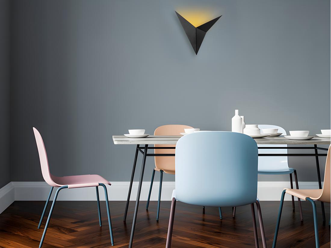 vente unique Applique en métal - L. 34 x P. 5 x H. 34 cm - Noir - BIRDO