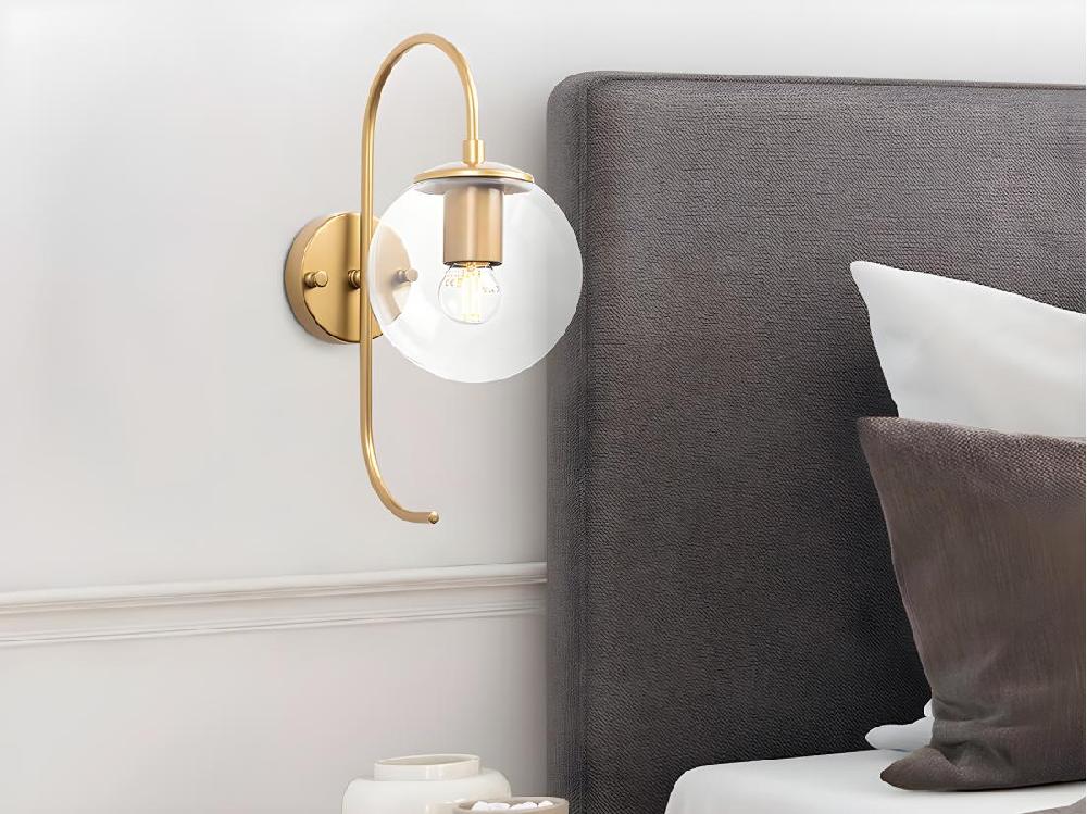 Vente Unique Applique En Métal Vintage - H. 36 Cm - Doré - PROLAL