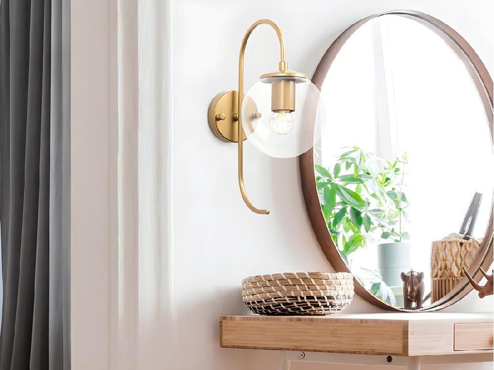 vente unique Applique en métal vintage - H. 36 cm - Doré - PROLAL