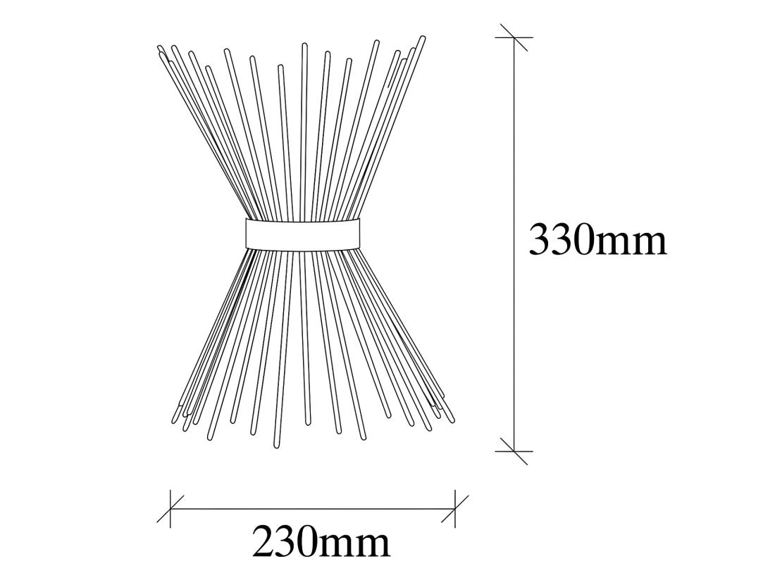 Vente Unique Applique Murale Filaire En Métal - H. 33 Cm - Noir - KIRPI