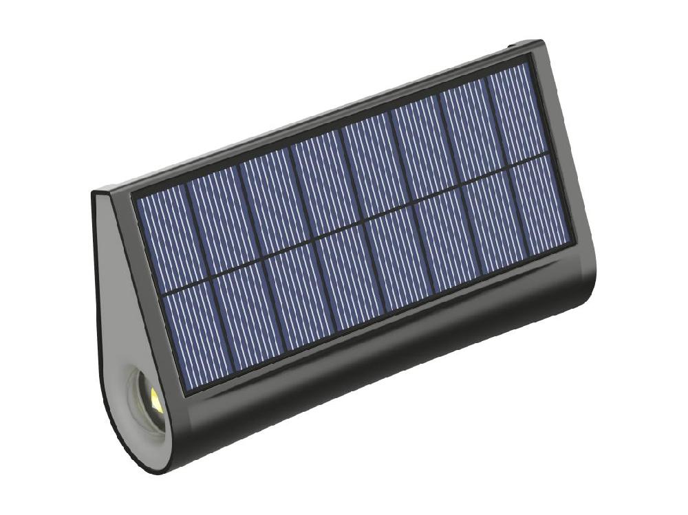 Vente Unique Applique Murale Solaire - 30 Lumens - Noir - TRESTIA