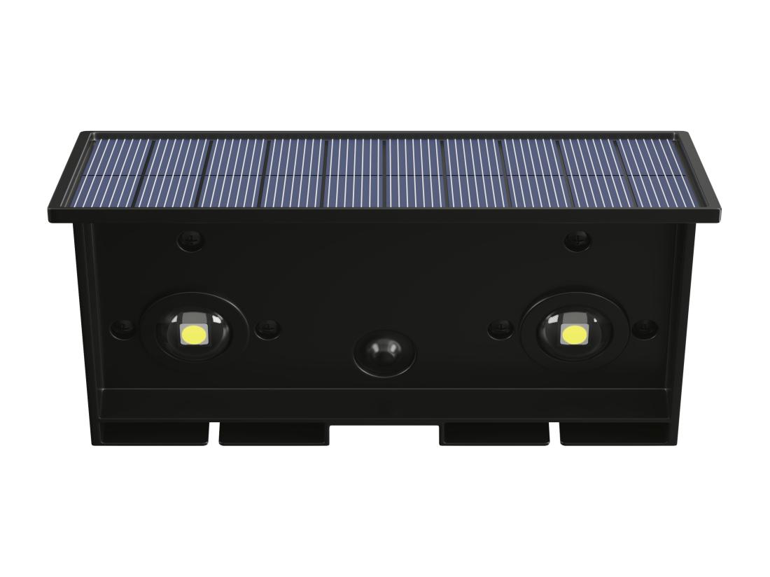 Vente Unique Applique Murale Solaire - 80 Lumens - Noir - SONDERHO