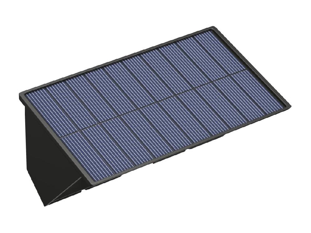 Vente Unique Applique Murale Solaire - 80 Lumens - Noir - SONDERHO