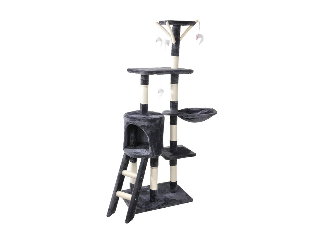 vente unique Arbre à Chat avec Jouets "4 Plateformes" 138cm Gris