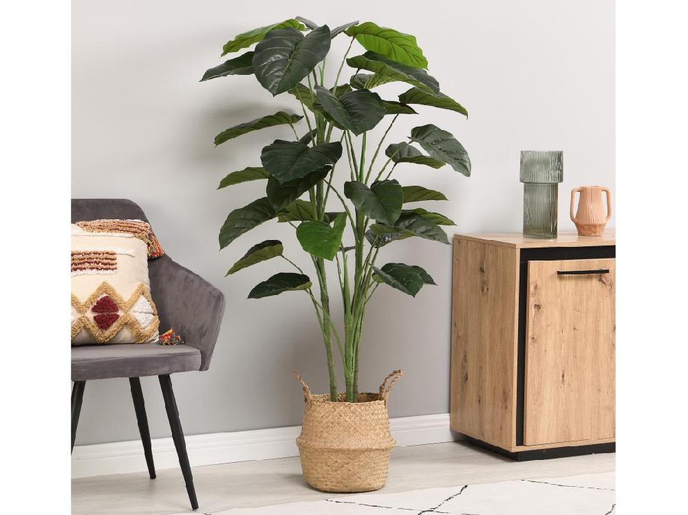 vente unique Arbre artificiel de taro avec pot - H.160 - Vert - BAJA
