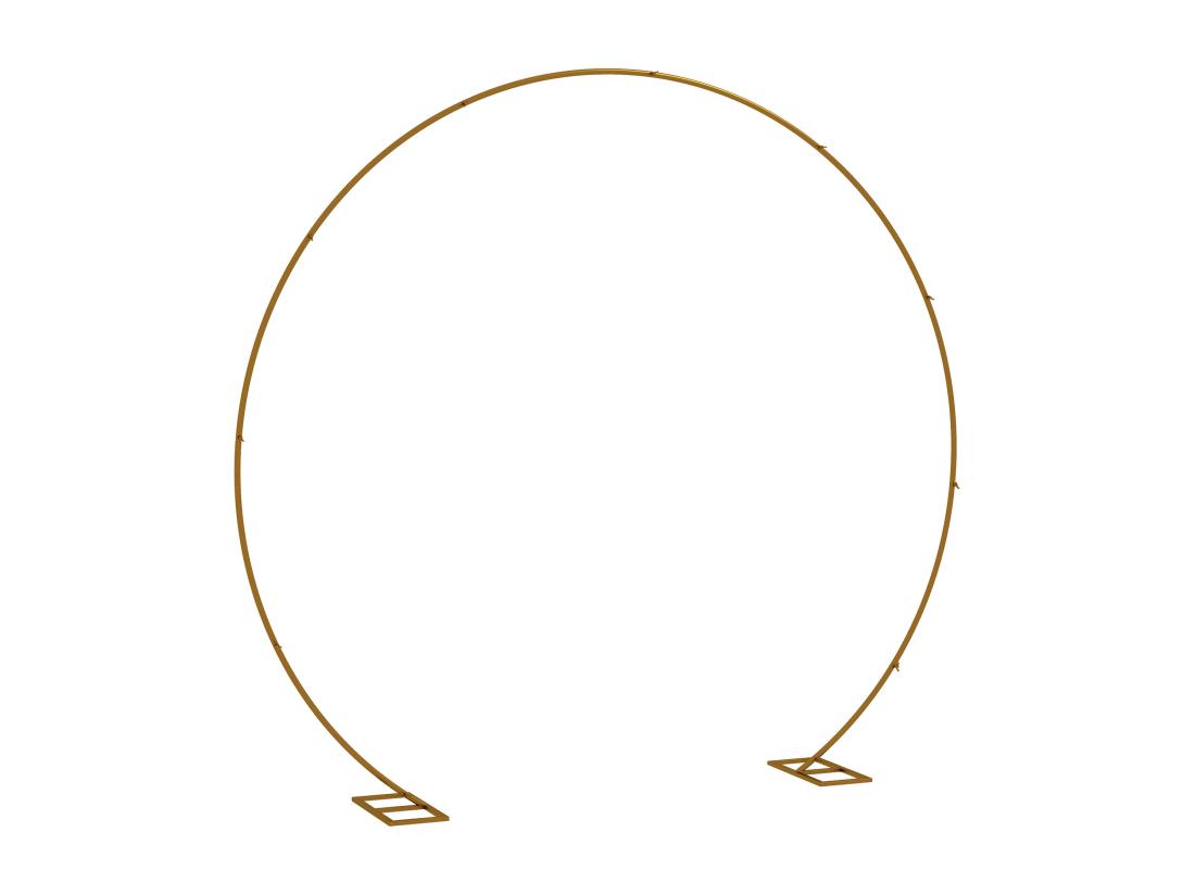 Vente Unique Arche Décorative - Arche De Mariage - Arche De Ballon - Dim. 280L X 60l X 258H Cm - Acier Doré