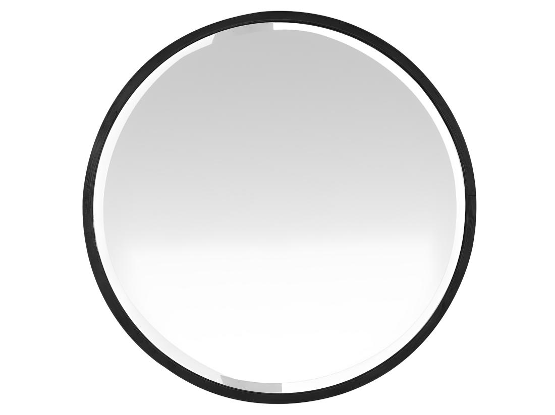 vente unique Ardes - Miroir rond en métal ø100 cm - Couleur - Noir
