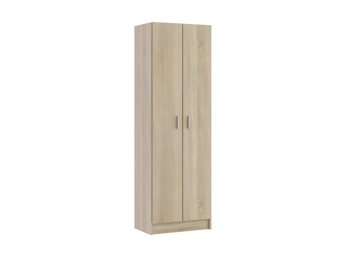 vente unique Armoire à chaussures 2 portes - Chêne - MULA - L 59 x l 37x H 180