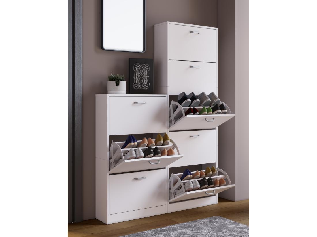 Vente Unique Armoire à Chaussures Basculante Sipos XL