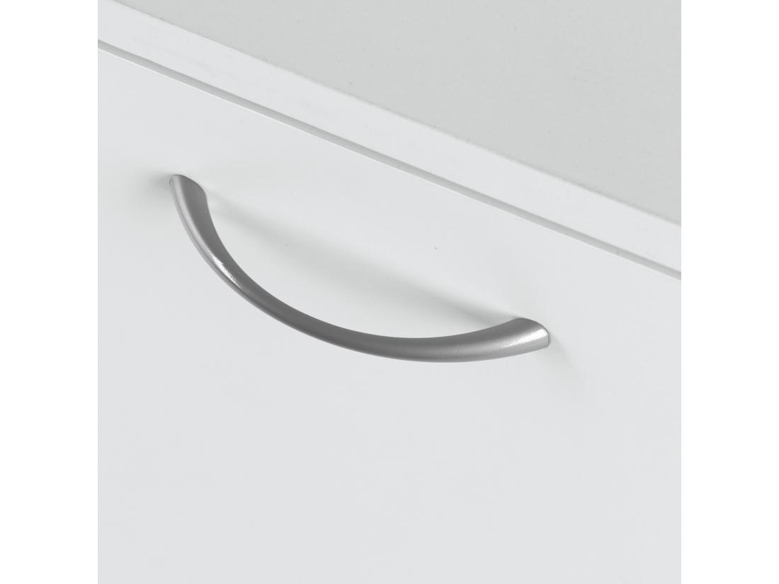 Vente Unique Armoire à Chaussures Meuble à Chaussures Dim. 60L X 24l X 80H Cm 2 Portes Abattantes Blanc