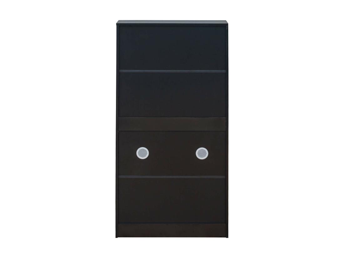 Vente Unique Armoire à Chaussures Rebecca Mobili Ekpe 119x60x23 MDF Noir Moderne