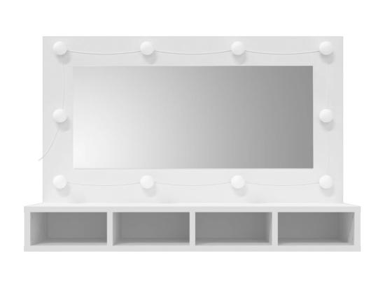 Vente Unique Armoire à Miroir Avec LED Blanc 90x31 5x62 Cm