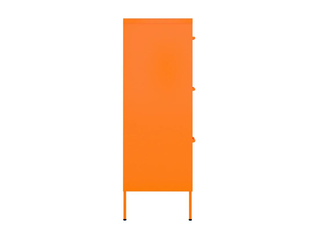 Vente Unique Armoire à Tiroirs Orange 80x35x101 5 Cm Acier