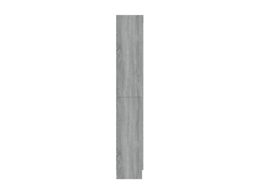 Vente Unique Armoire à Vitrine Sonoma Gris 82 5x30 5x185 5cm Bois Ingénierie