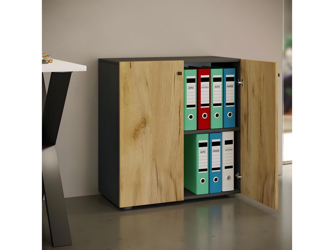 Vente Unique Armoire De Bureau Armoire à Dossiers Lona 2 Cas