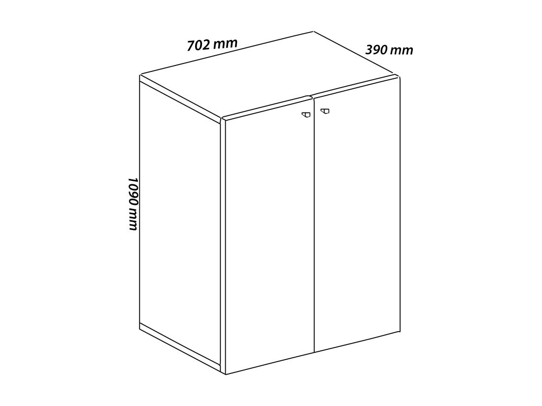 Vente Unique Armoire De Bureau Armoire à Dossiers Lona 3x