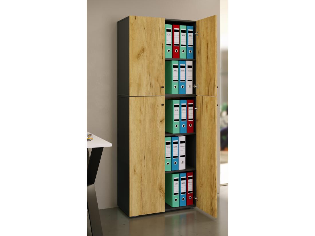 Vente Unique Armoire De Bureau Armoire à Dossiers Lona 5 Cas