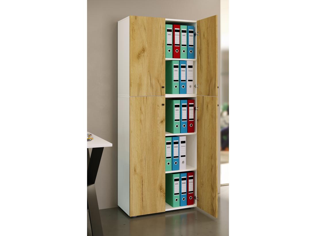 Vente Unique Armoire De Bureau Armoire à Dossiers Lona 5 Cas