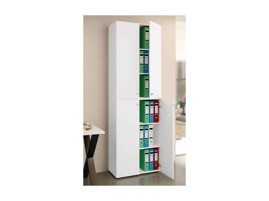 Vente Unique Armoire De Bureau Armoire à Dossiers Lona 6 Compartiments
