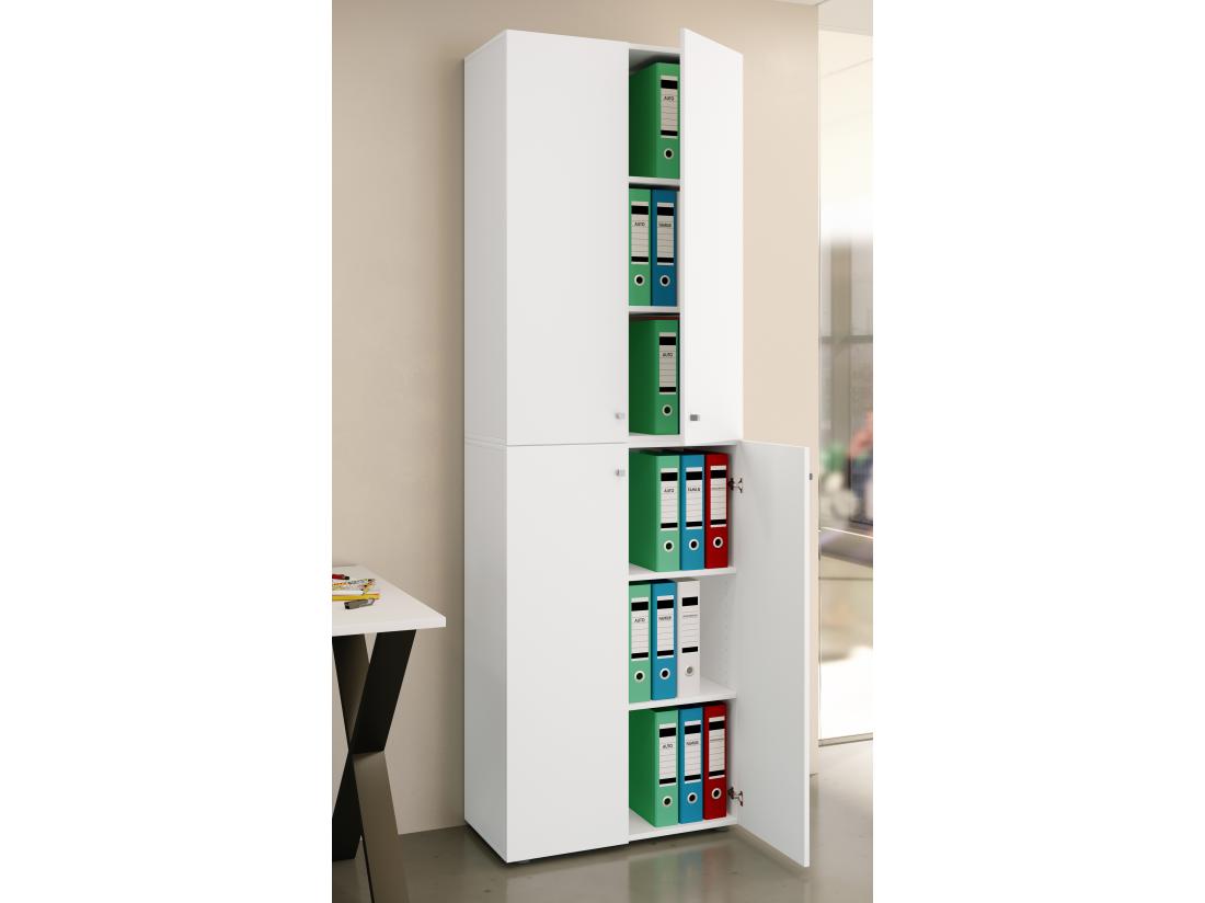 Vente Unique Armoire De Bureau Armoire à Dossiers Lona 6 Compartiments