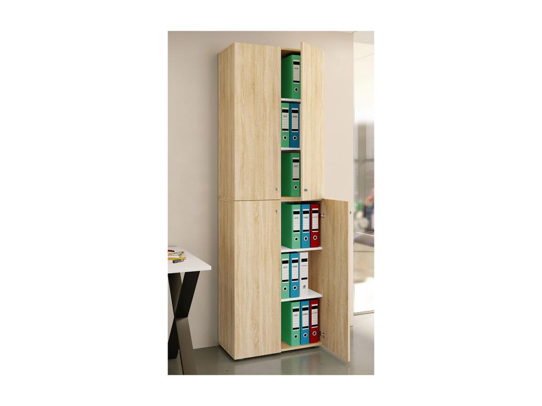 Vente Unique Armoire De Bureau Armoire à Dossiers Lona 6x