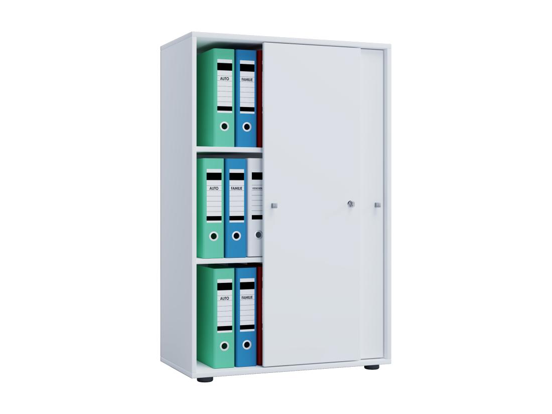 vente unique Armoire de bureau portes coulissantes Lona 3x